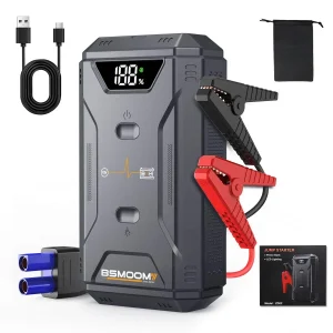 12V8000A Car Battery Jump Starter Portable Power Bank LED Flashlight USB Charger