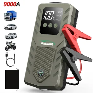 9000A Car Jump Starter Battery Booster 99800mAh Power Bank Pack Fast Charger